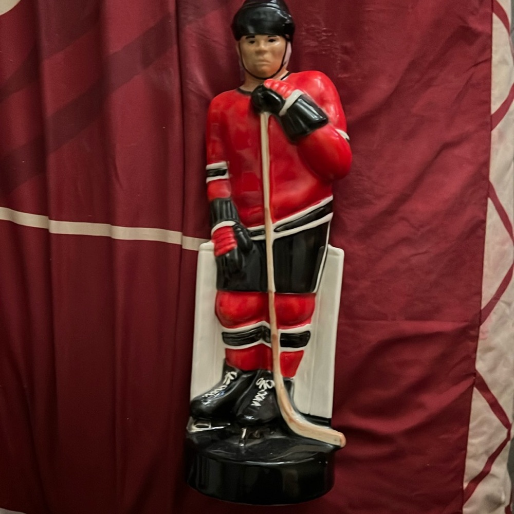 Chicago Blackhawks Liquor Bottle Circa 1971